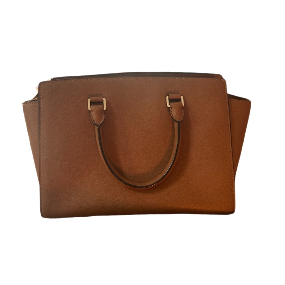 Michael Kors Tan Leather Satchel Bag